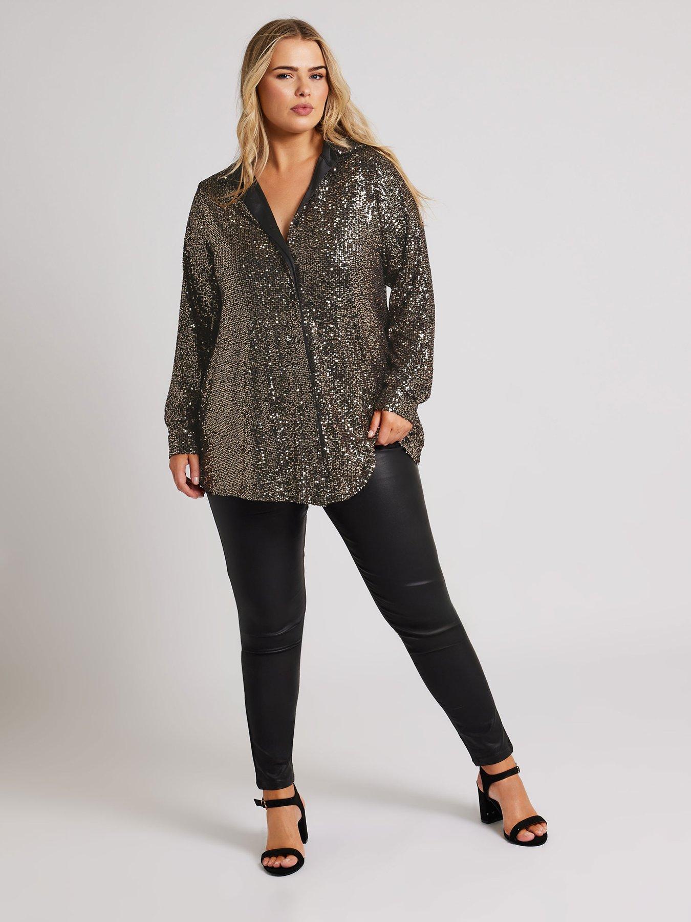 yours-curve-sequin-shirt-goldback