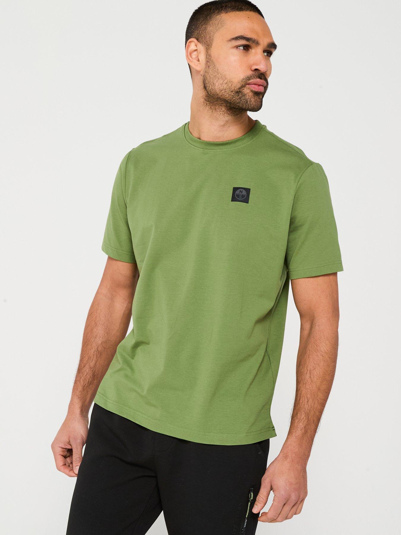 north-sails-north-sail-left-chest-north-tech-logo-t-shirt-greenfront