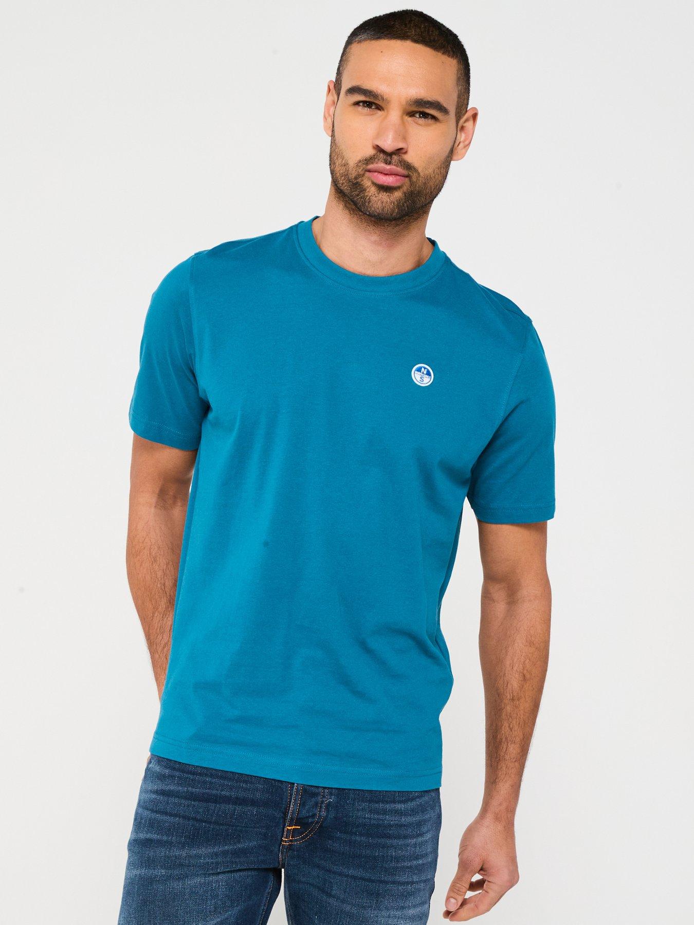 north-sails-north-sails-regular-fit-left-chest-logo-t-shirt-bluefront