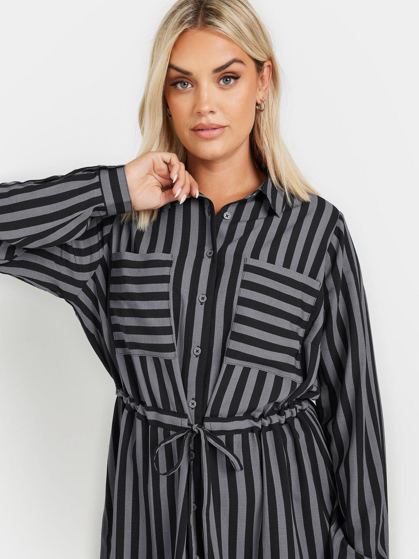 yours-curve-stripe-utility-tunic-shirtoutfit