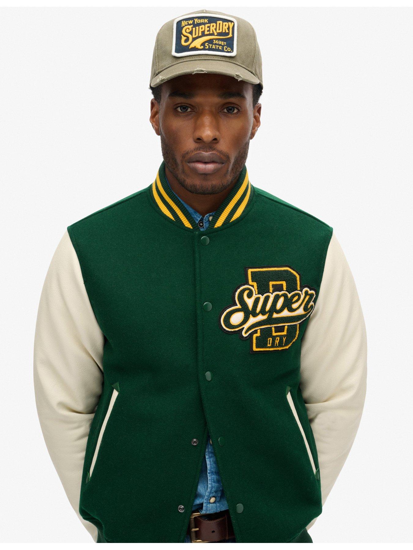 superdry-superdry-varsity-wool-bomber-jacket-dark-greenoutfit