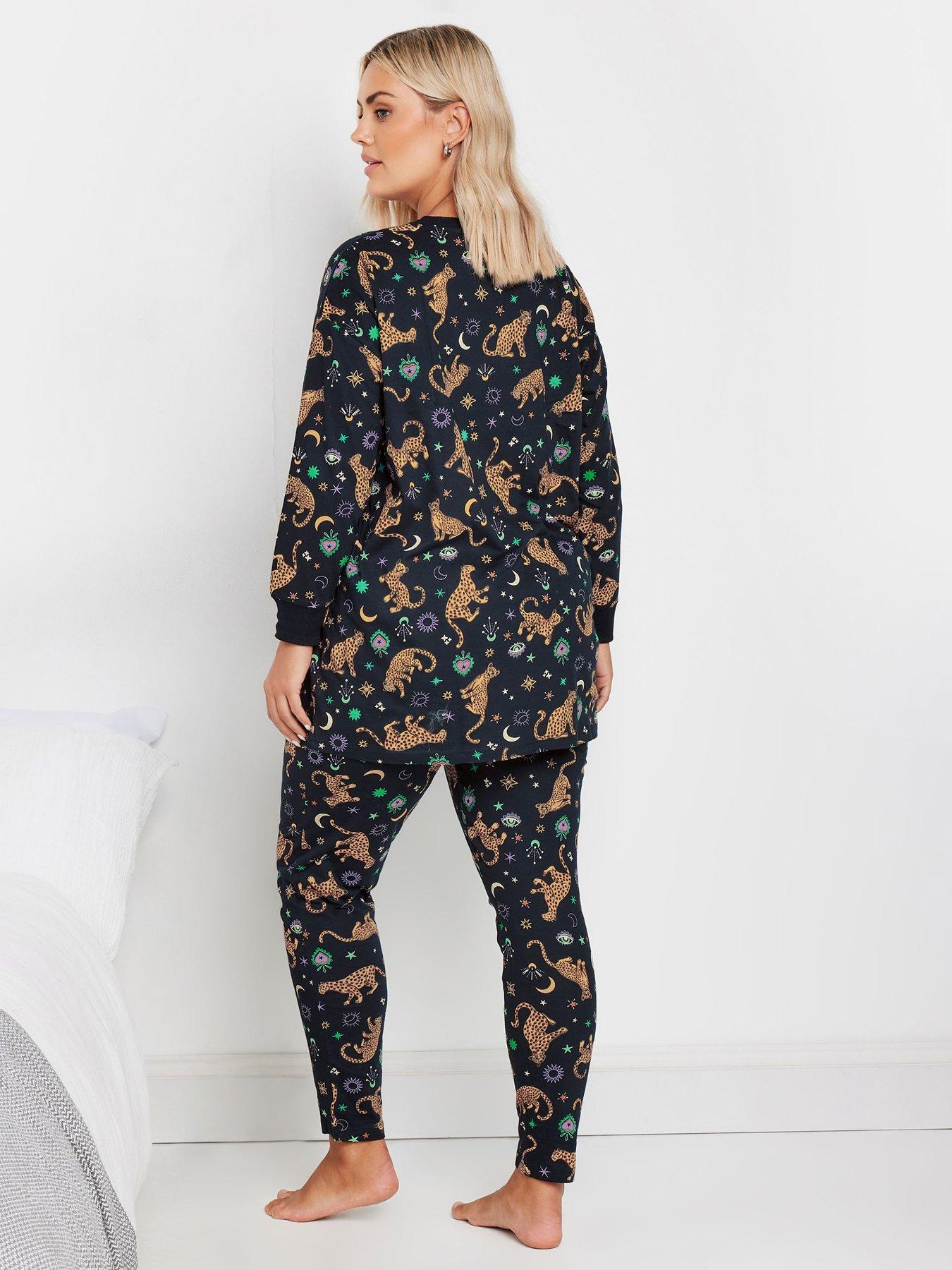 yours-curve-midnight-leopard-long-sleeve-pj-setstillFront