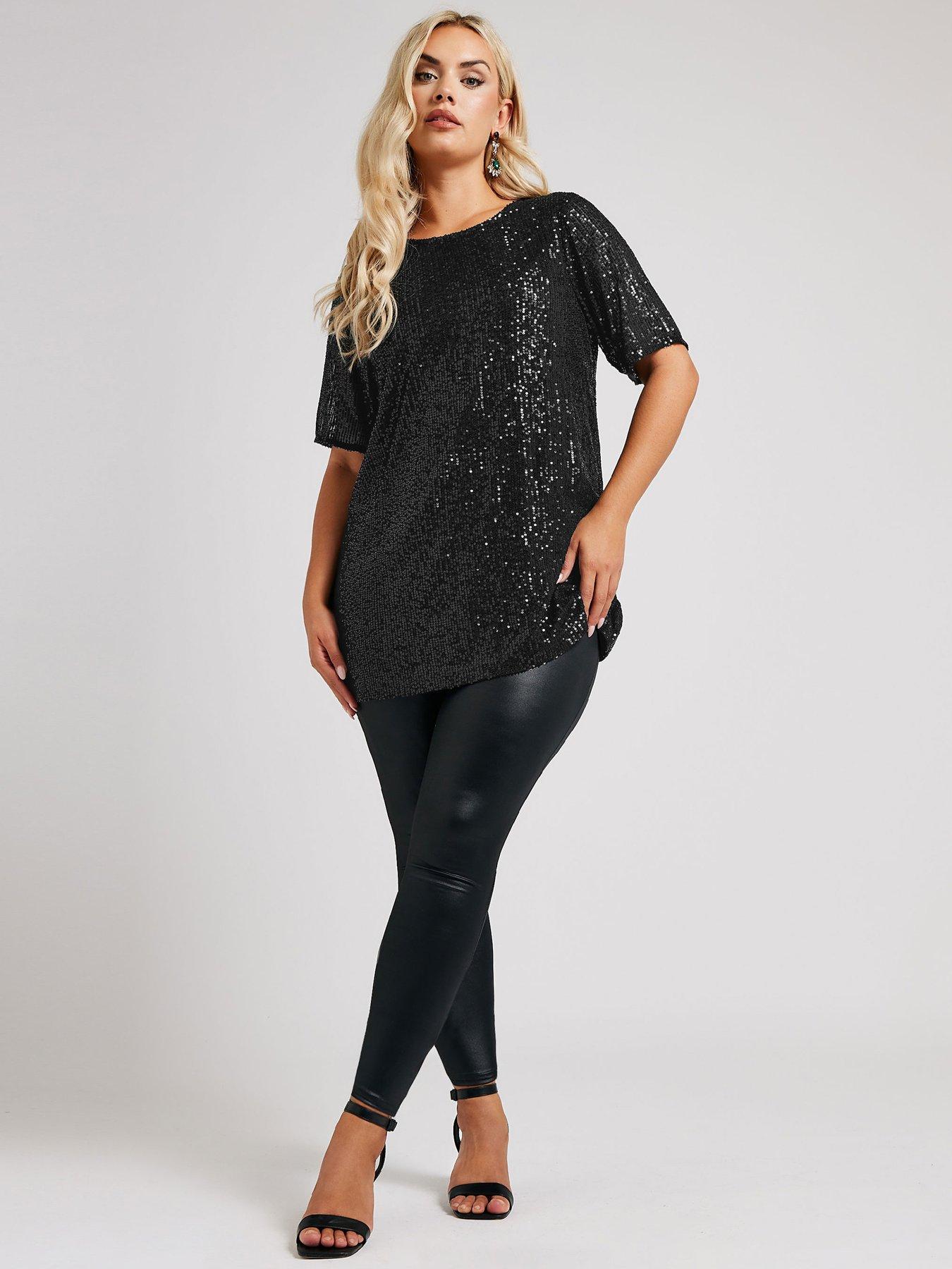 yours-curve-sequin-swing-top-blackback