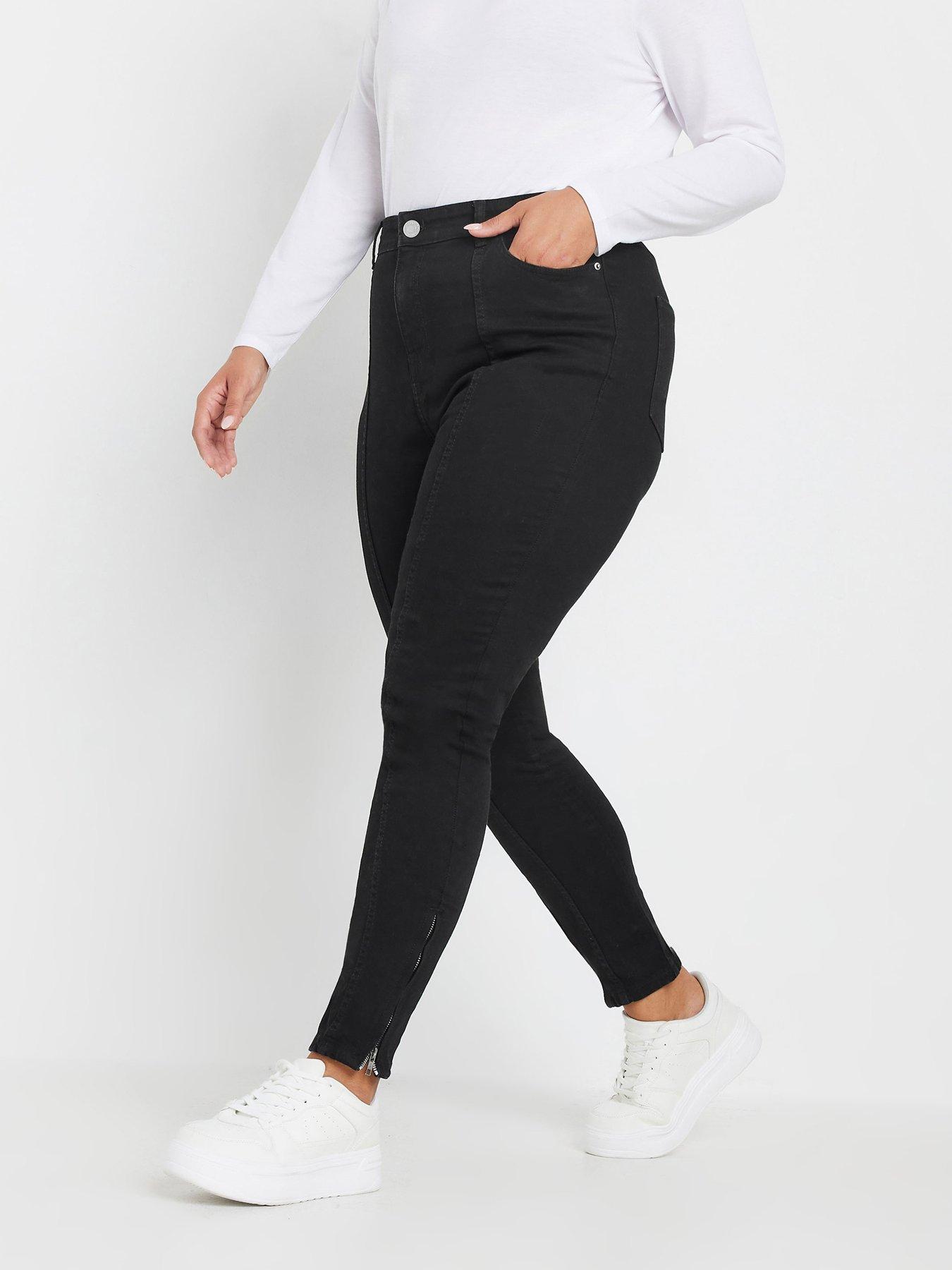 yours-curve-ava-jeans-with-zip-hem-black