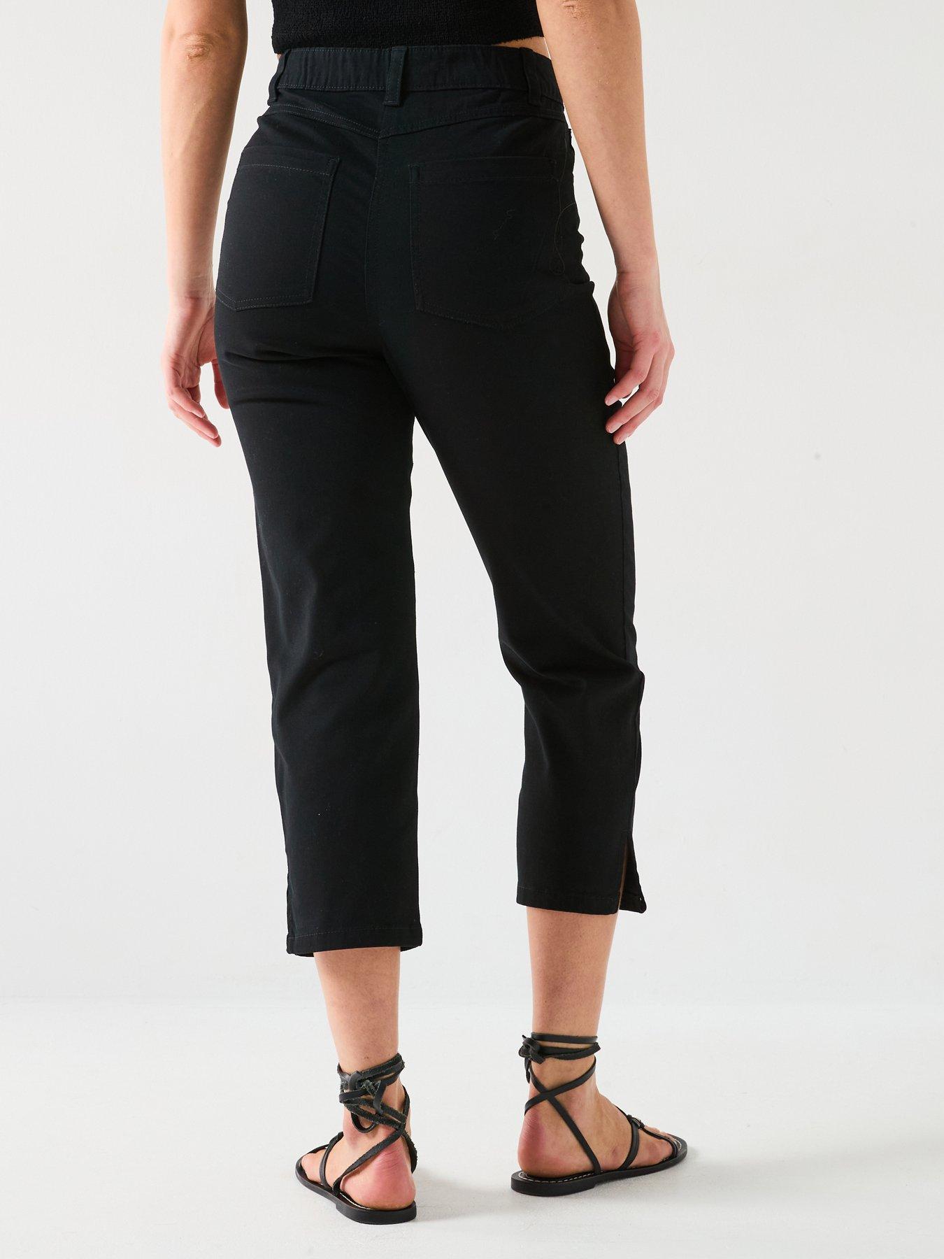 Image 2 of 6 of V by Very Skinny Capri Trousers - Black