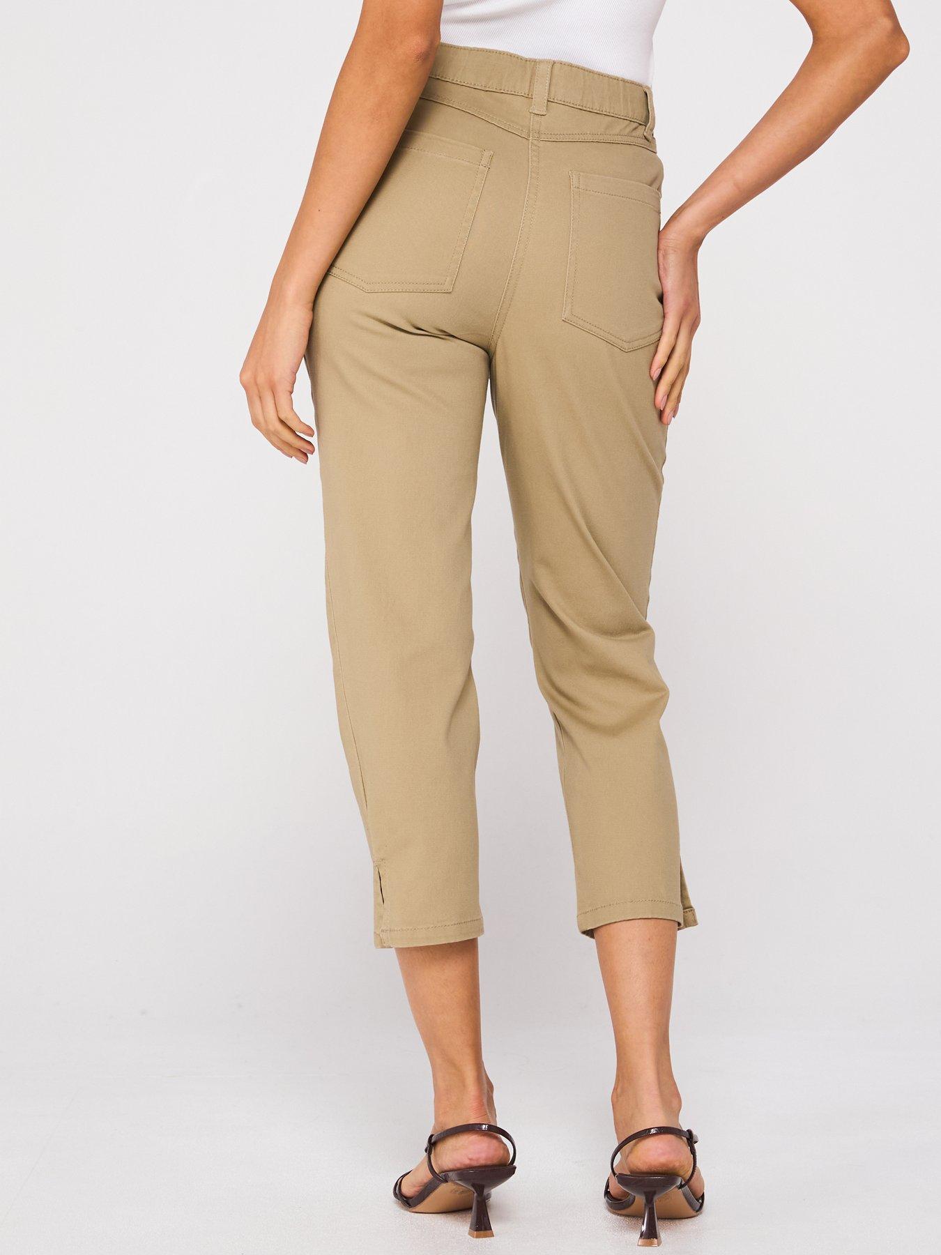 Image 2 of 6 of V by Very Skinny Capri Trousers - Stone