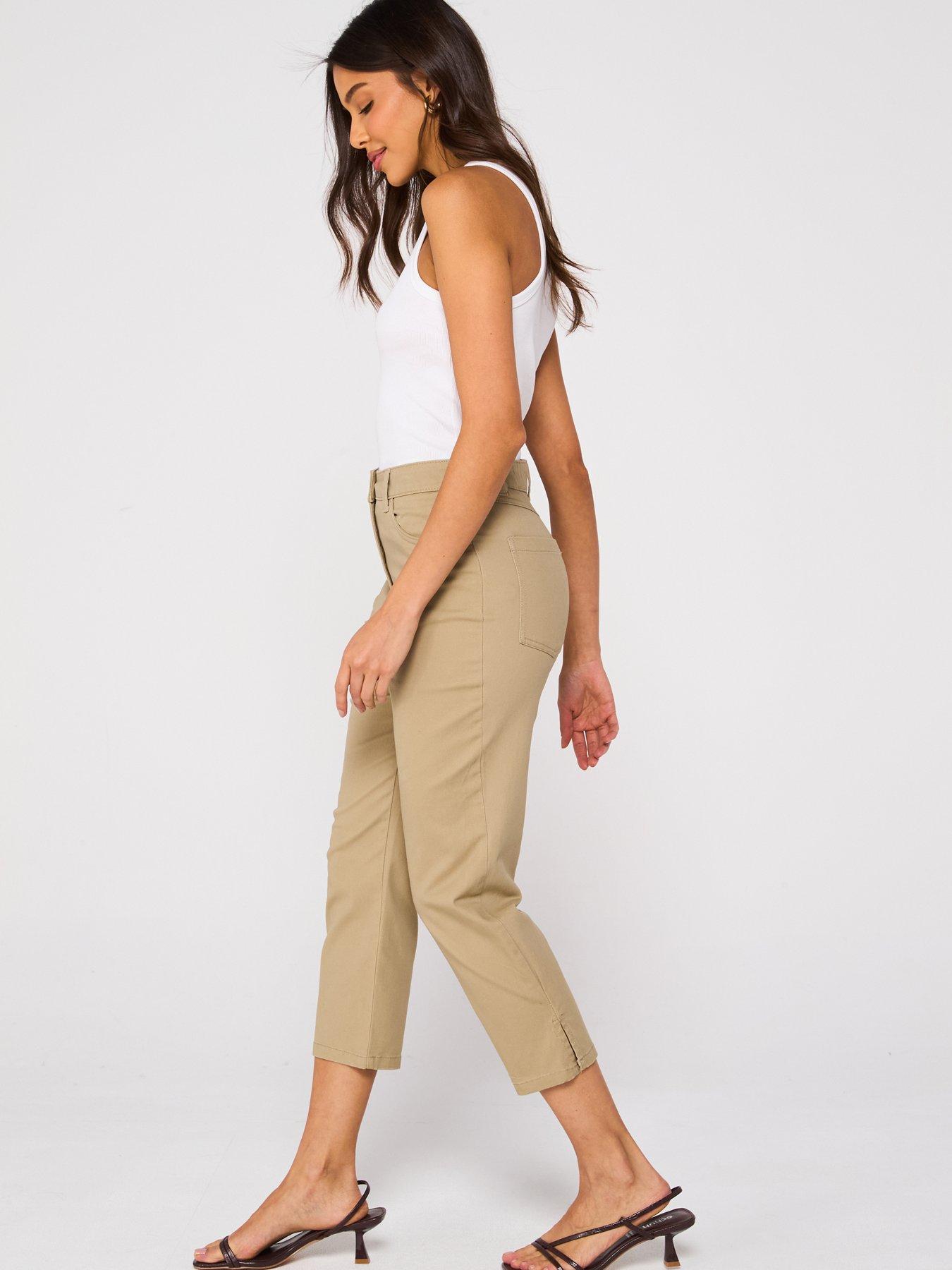 Image 5 of 6 of V by Very Skinny Capri Trousers - Stone