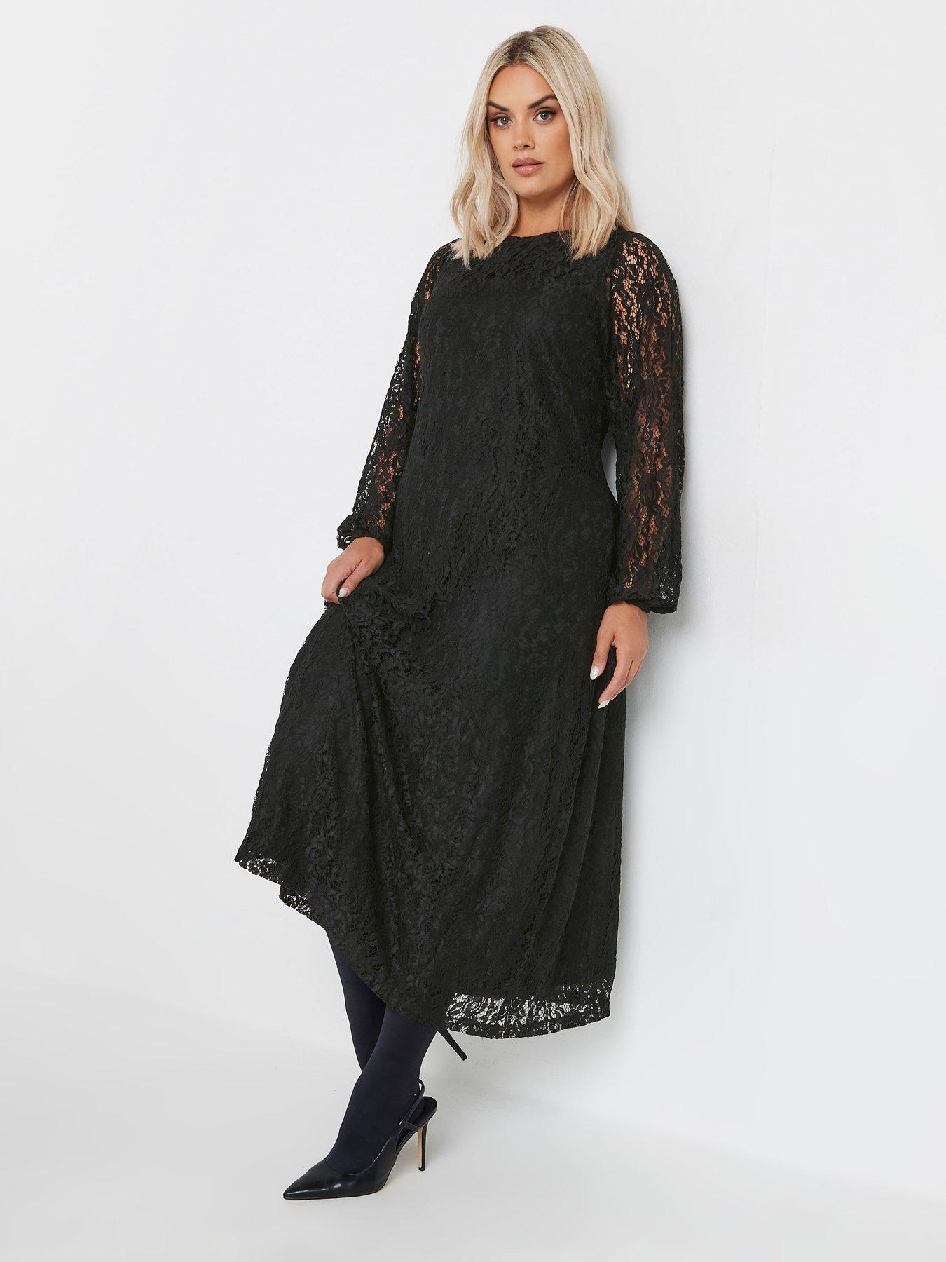 yours-curve-lace-maxi-dress-black