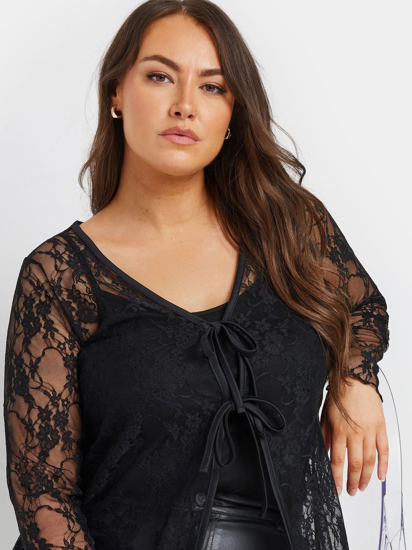 yours-curve-lace-tie-front-top-blackoutfit