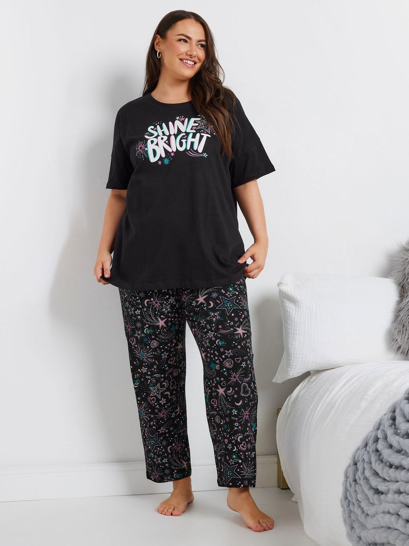 yours-curve-shine-bright-wide-leg-pj-set-blackback