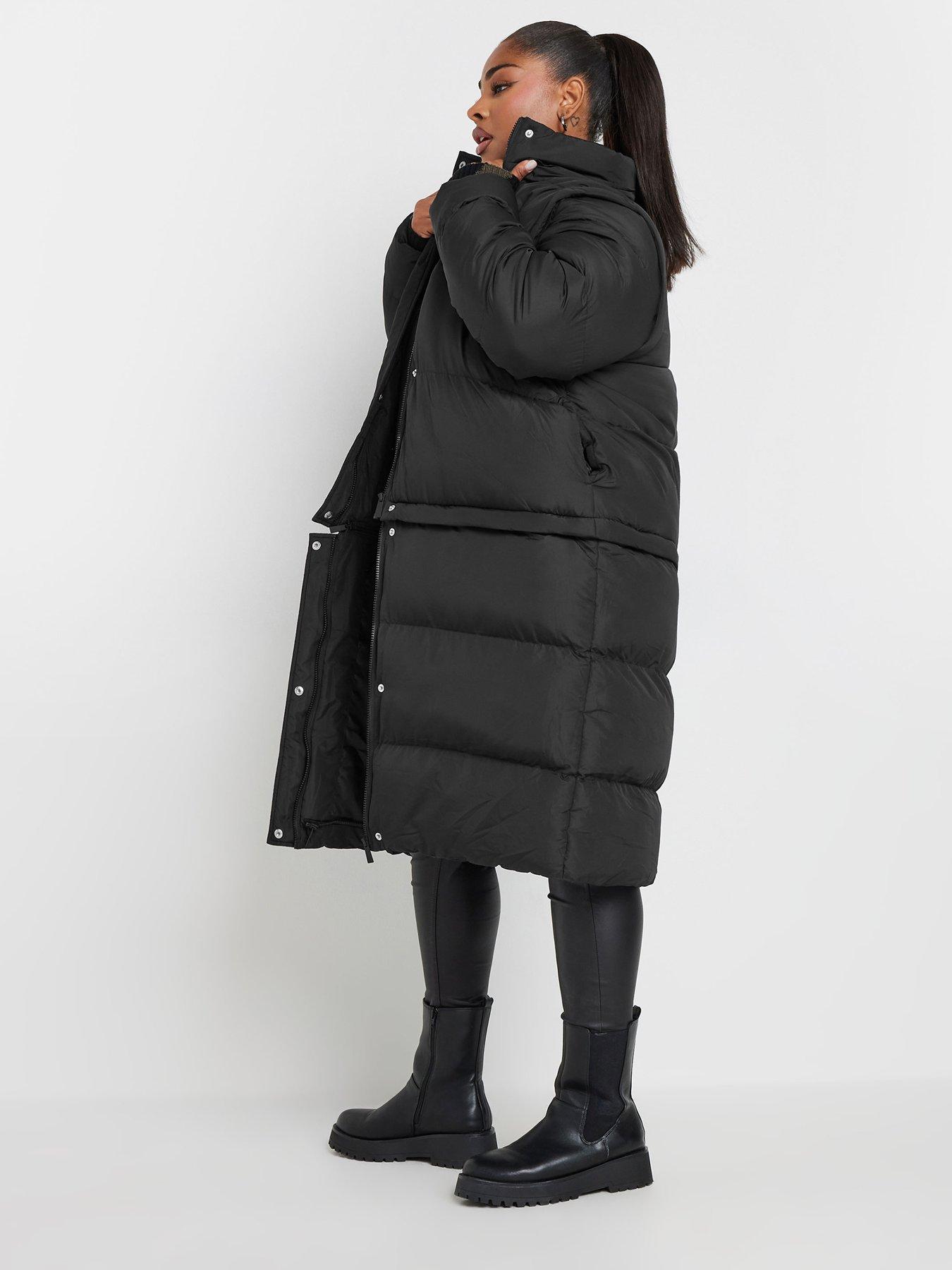 yours-curve-padded-coat-5-in-1-blackstillFront