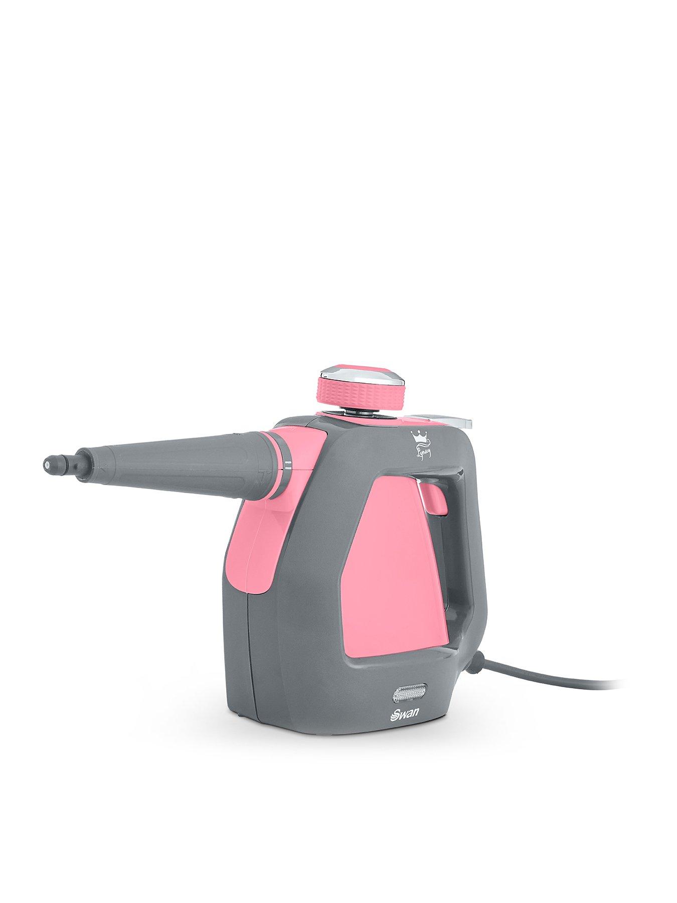 Image 1 of 6 of Swan TV&rsquo;s Queen of Clean Handheld Steam Cleaner with 3 Steam Pressure Settings, 220ml, Pink
