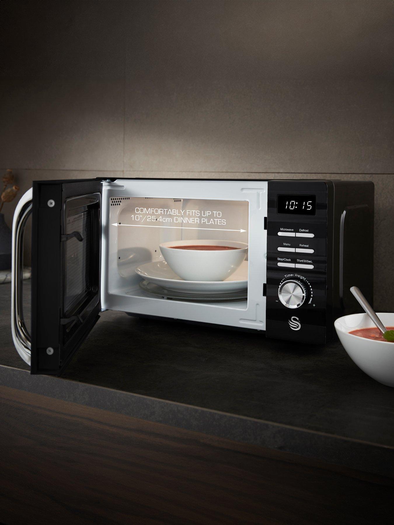 Image 4 of 6 of Swan Symphony 700W Digital Microwave -&nbsp;Black