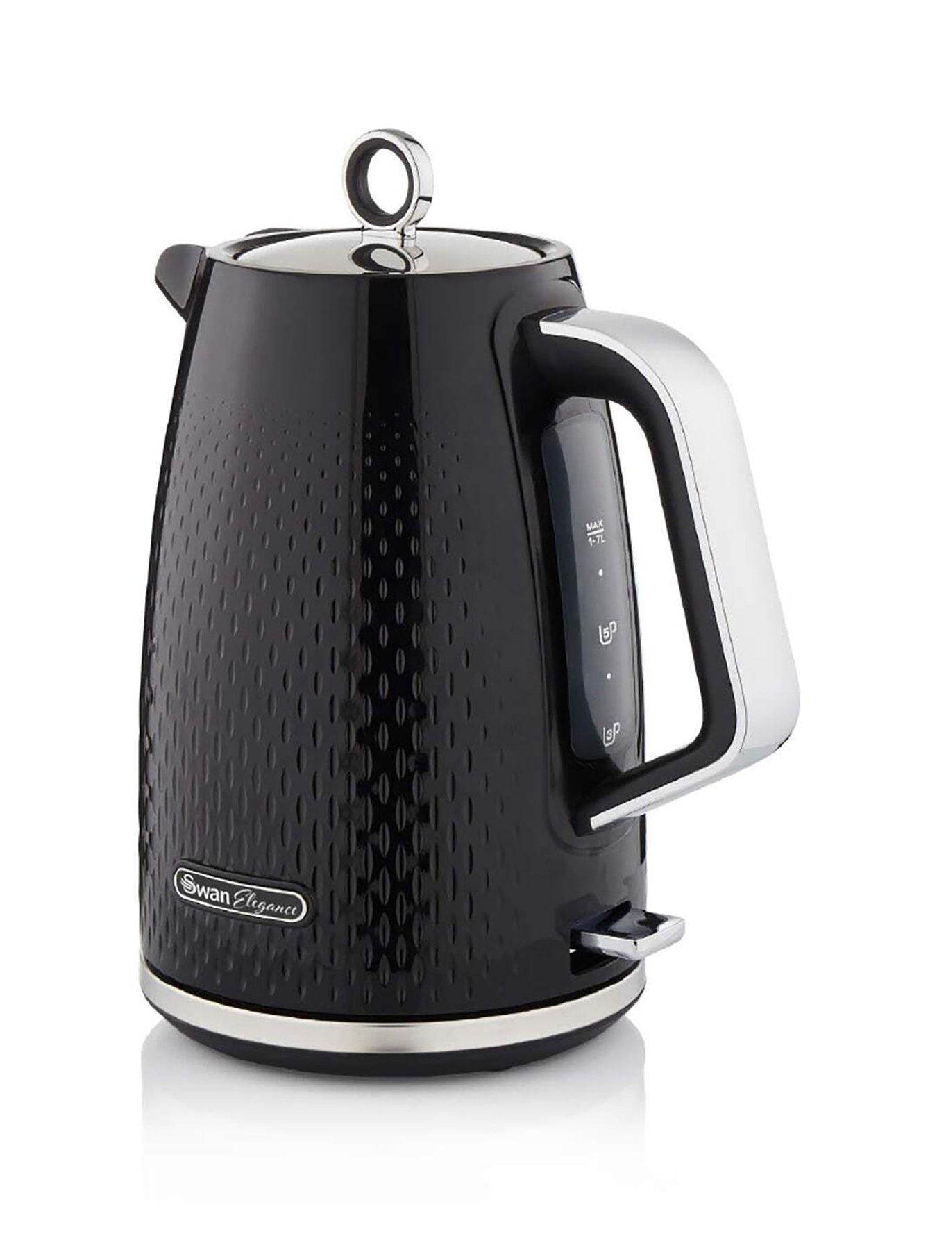 Swan Elegance 1.7L Jug Kettle - Black