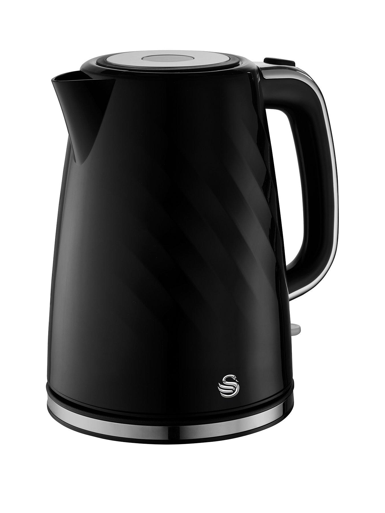 Image 1 of 8 of Swan SK14611BLK Windsor 1.7L Textured Kettle -&nbsp;Black