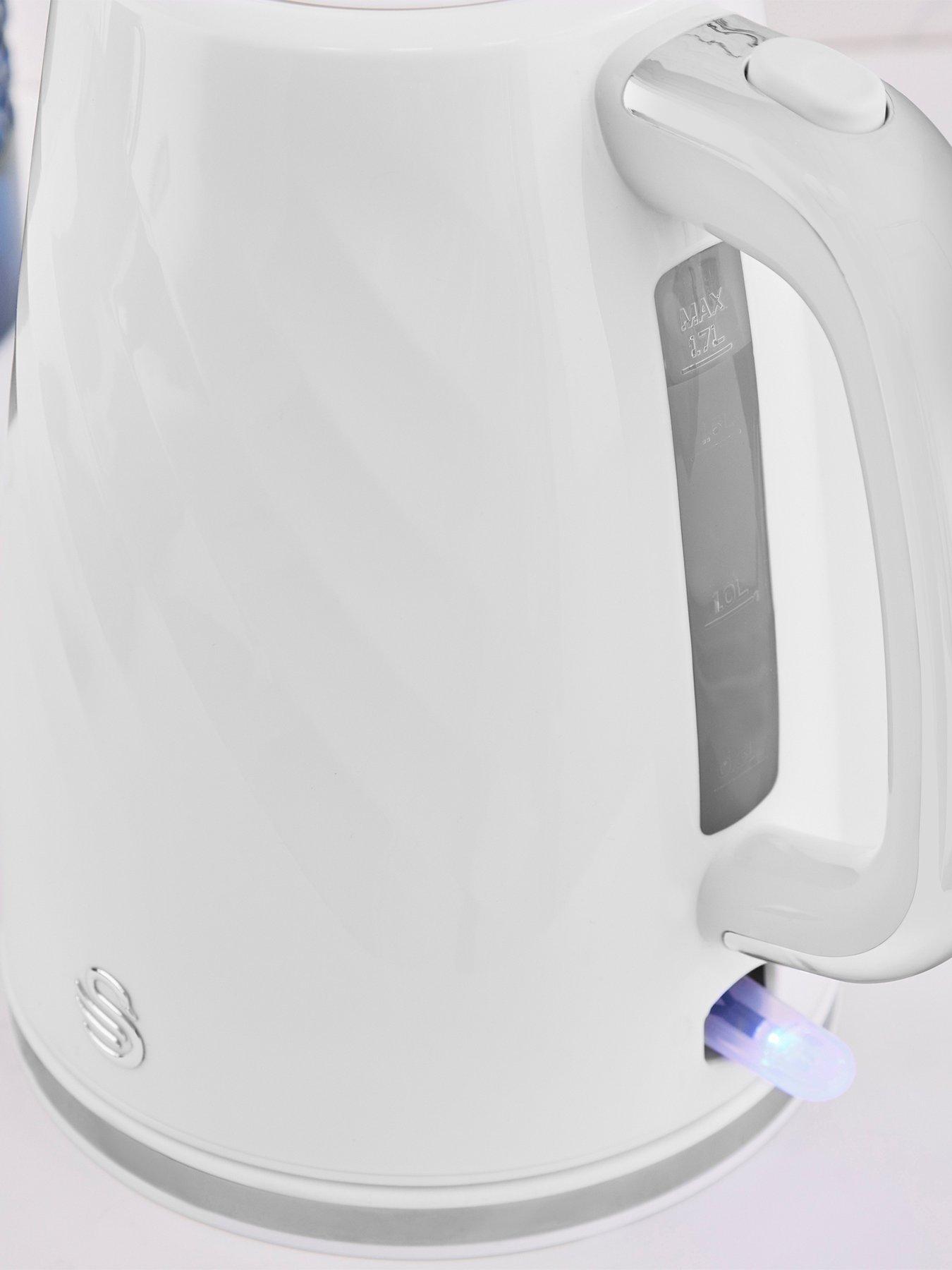 Image 2 of 8 of Swan Windsor 1.7L Textured Kettle -&nbsp;White