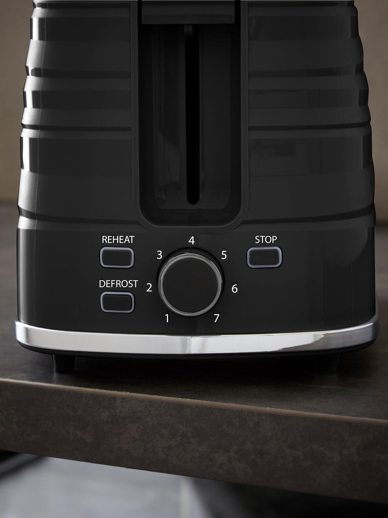 Image 3 of 6 of Swan Symphony 2 Slice Toaster Black