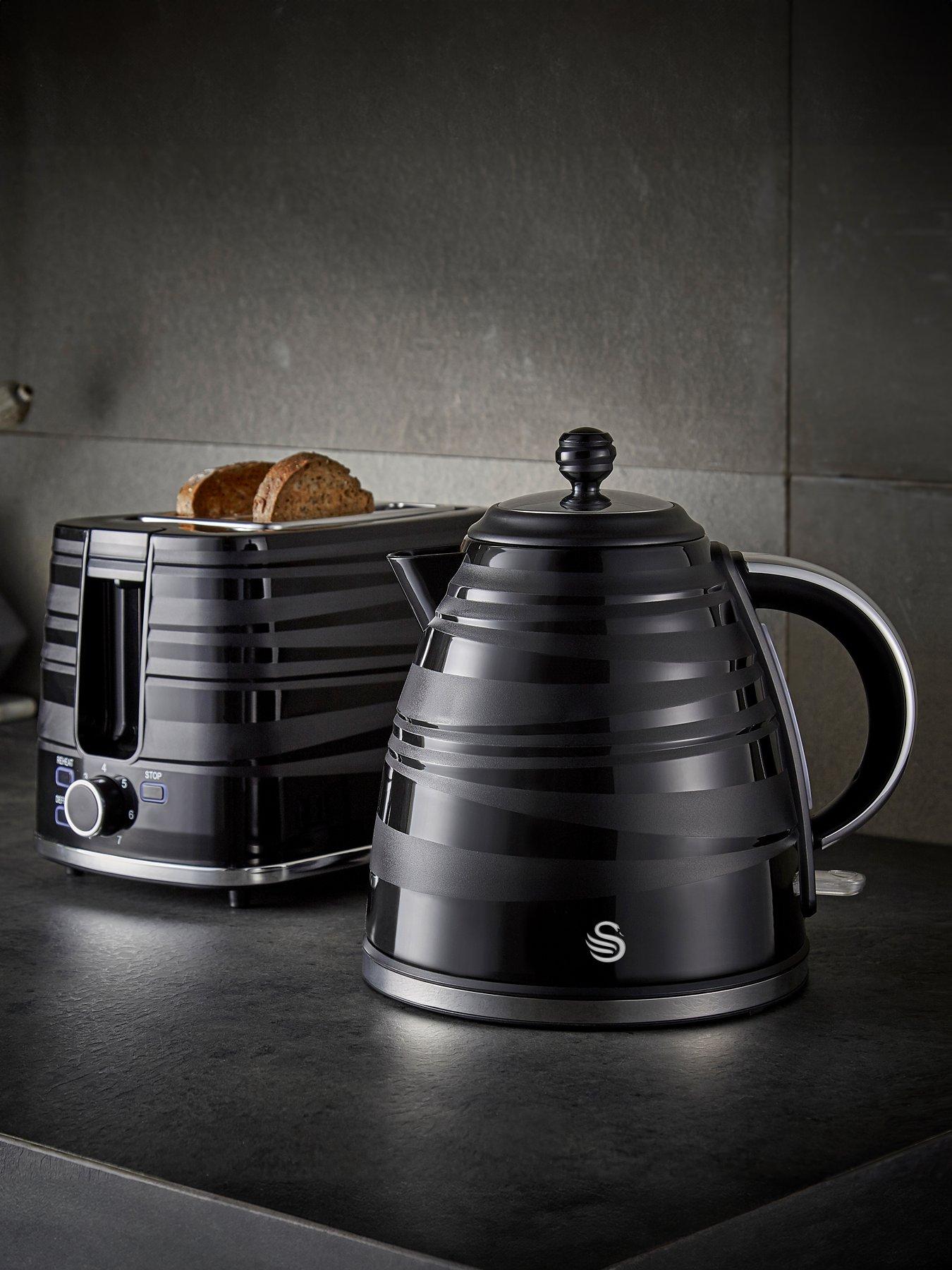 Image 6 of 6 of Swan Symphony 2 Slice Toaster Black