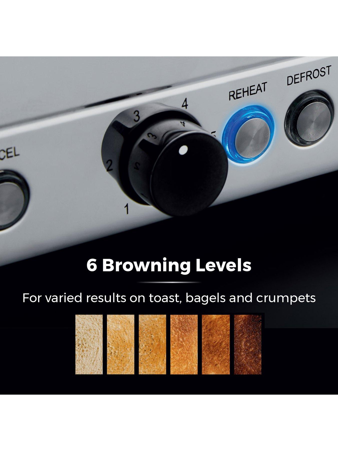 Image 3 of 7 of Tower Sera 4 Slice Toaster Black