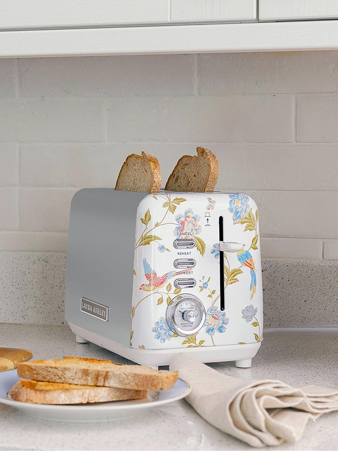 Image 2 of 7 of Laura Ashley Laura Ashley Elveden White 2-Slice Toaster