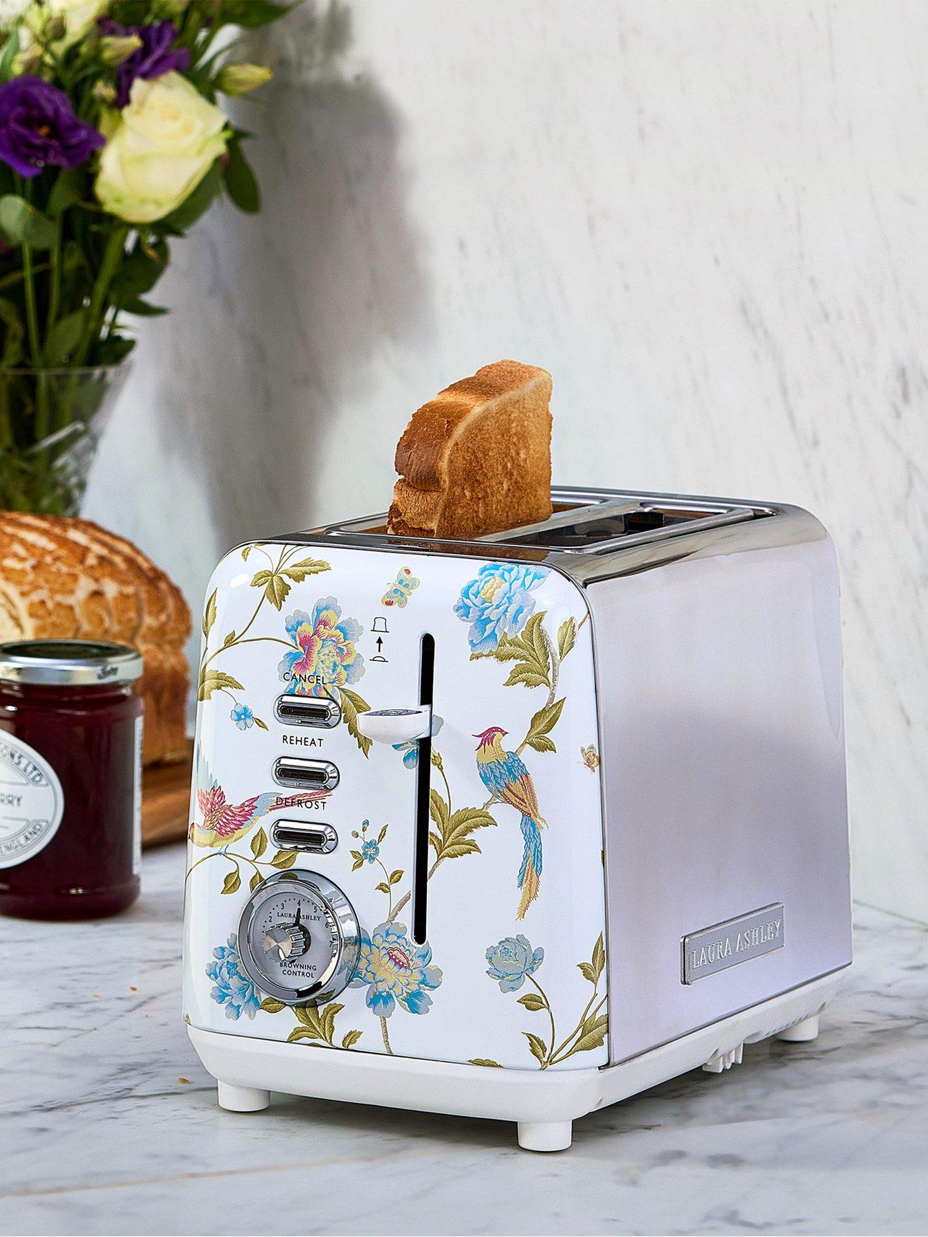 Image 3 of 7 of Laura Ashley Laura Ashley Elveden White 2-Slice Toaster