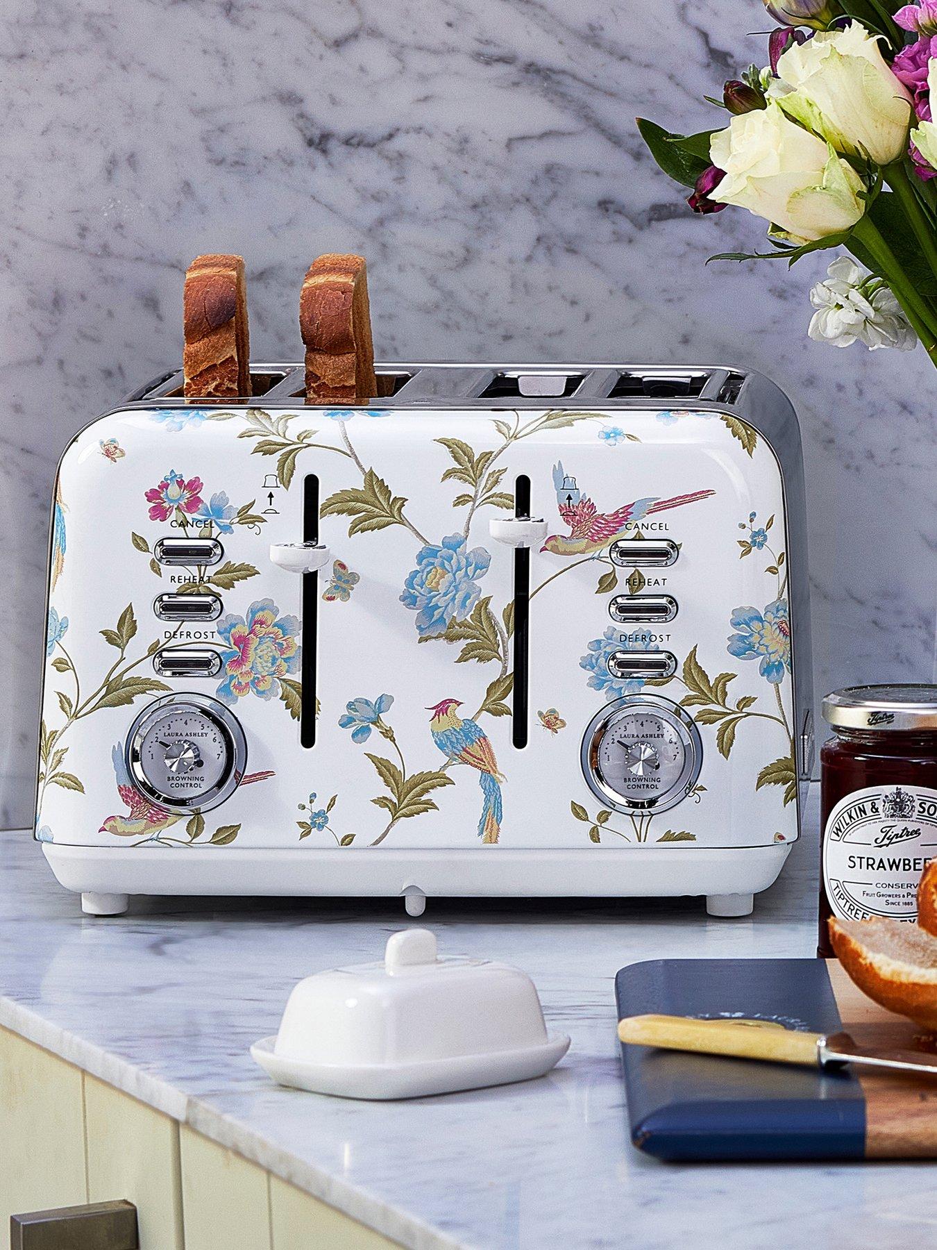 Image 2 of 7 of Laura Ashley Laura Ashley Elveden White 4-Slice Toaster