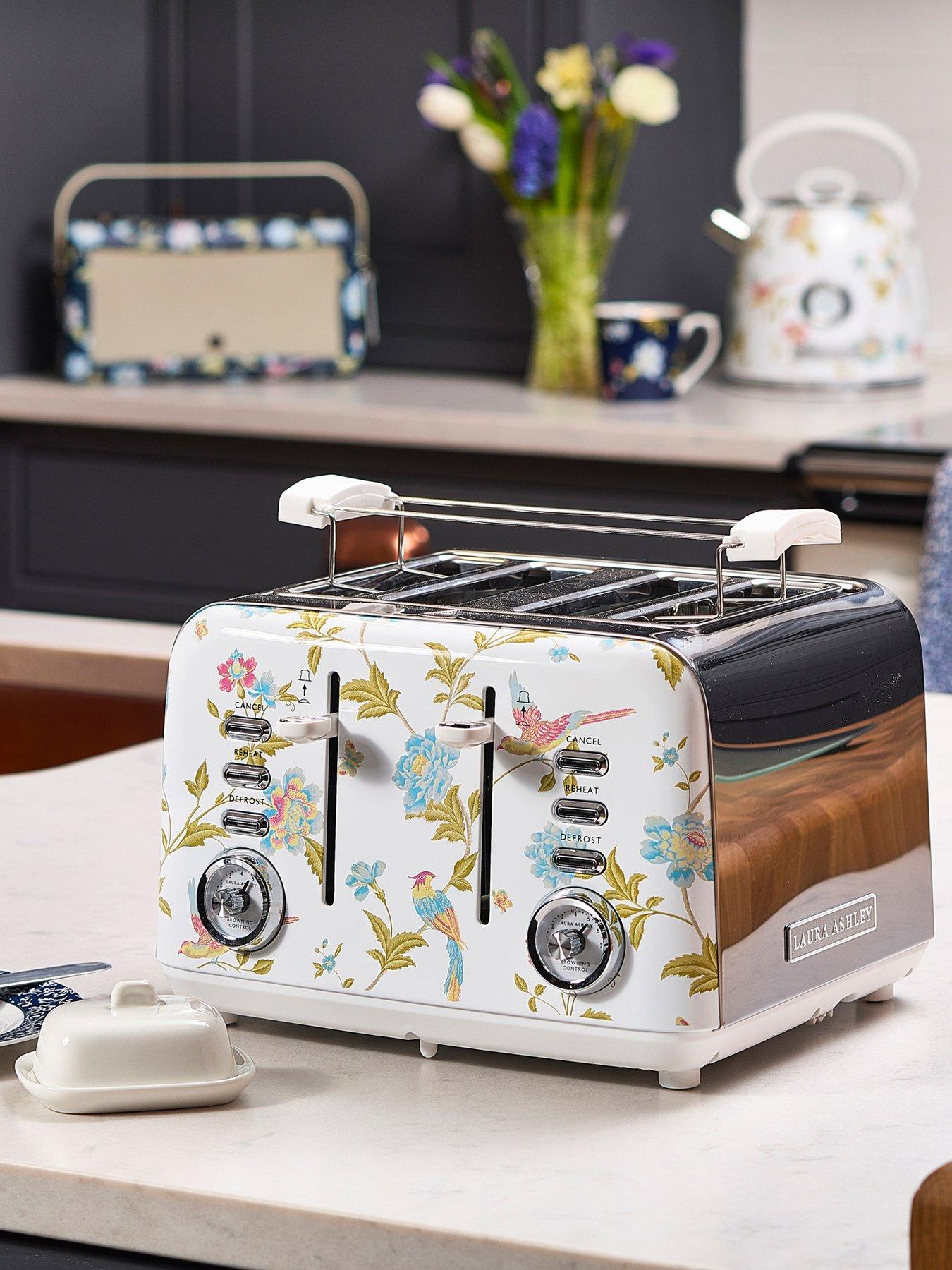 Image 3 of 7 of Laura Ashley Laura Ashley Elveden White 4-Slice Toaster