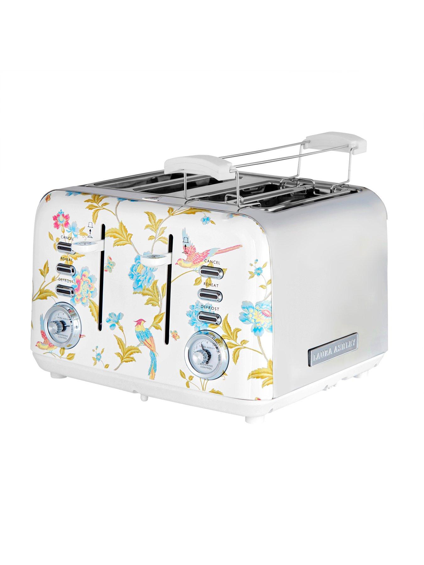 Image 6 of 7 of Laura Ashley Laura Ashley Elveden White 4-Slice Toaster