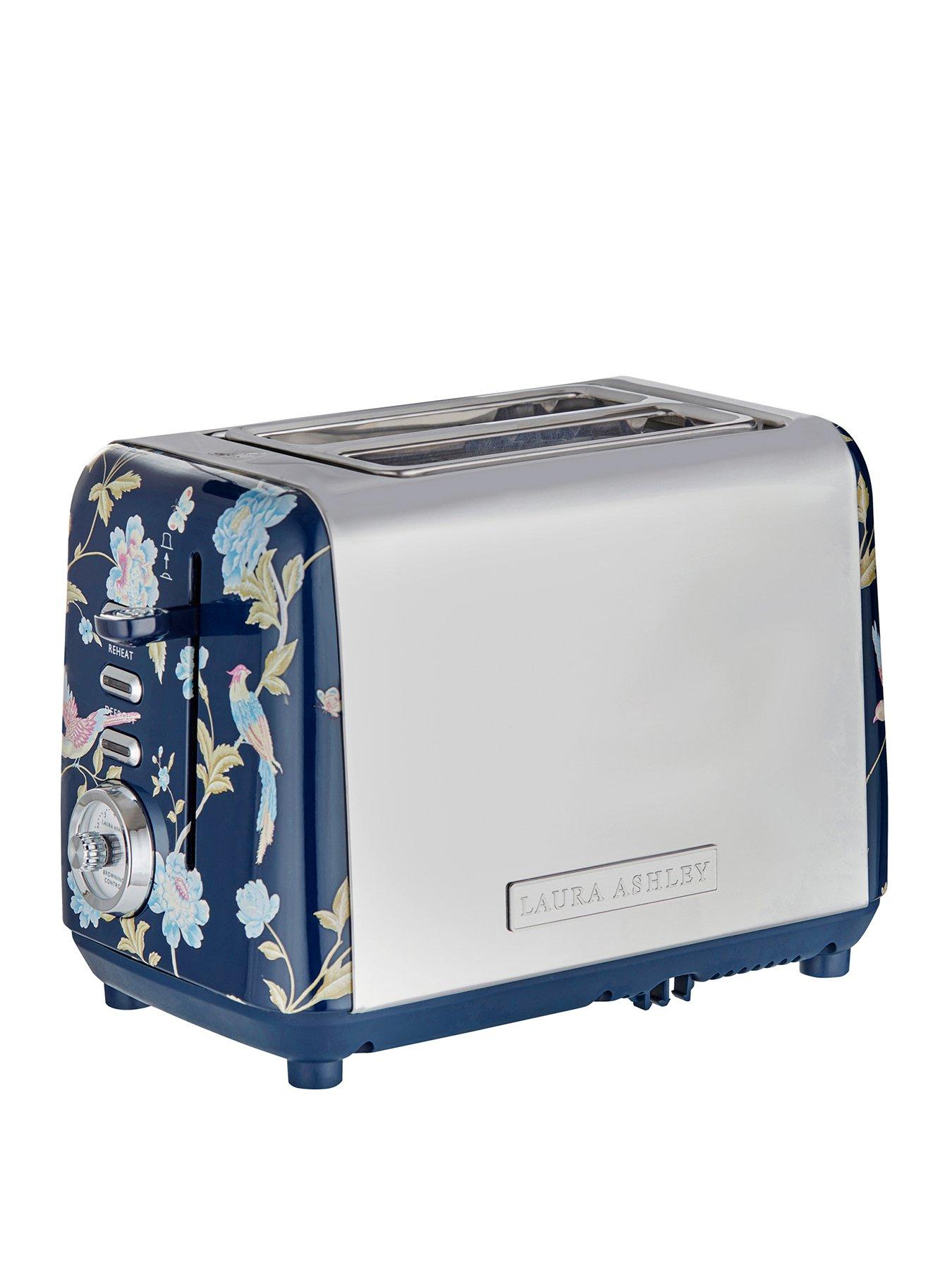 undefined Laura Ashley Elveden Navy 2-Slice Toaster