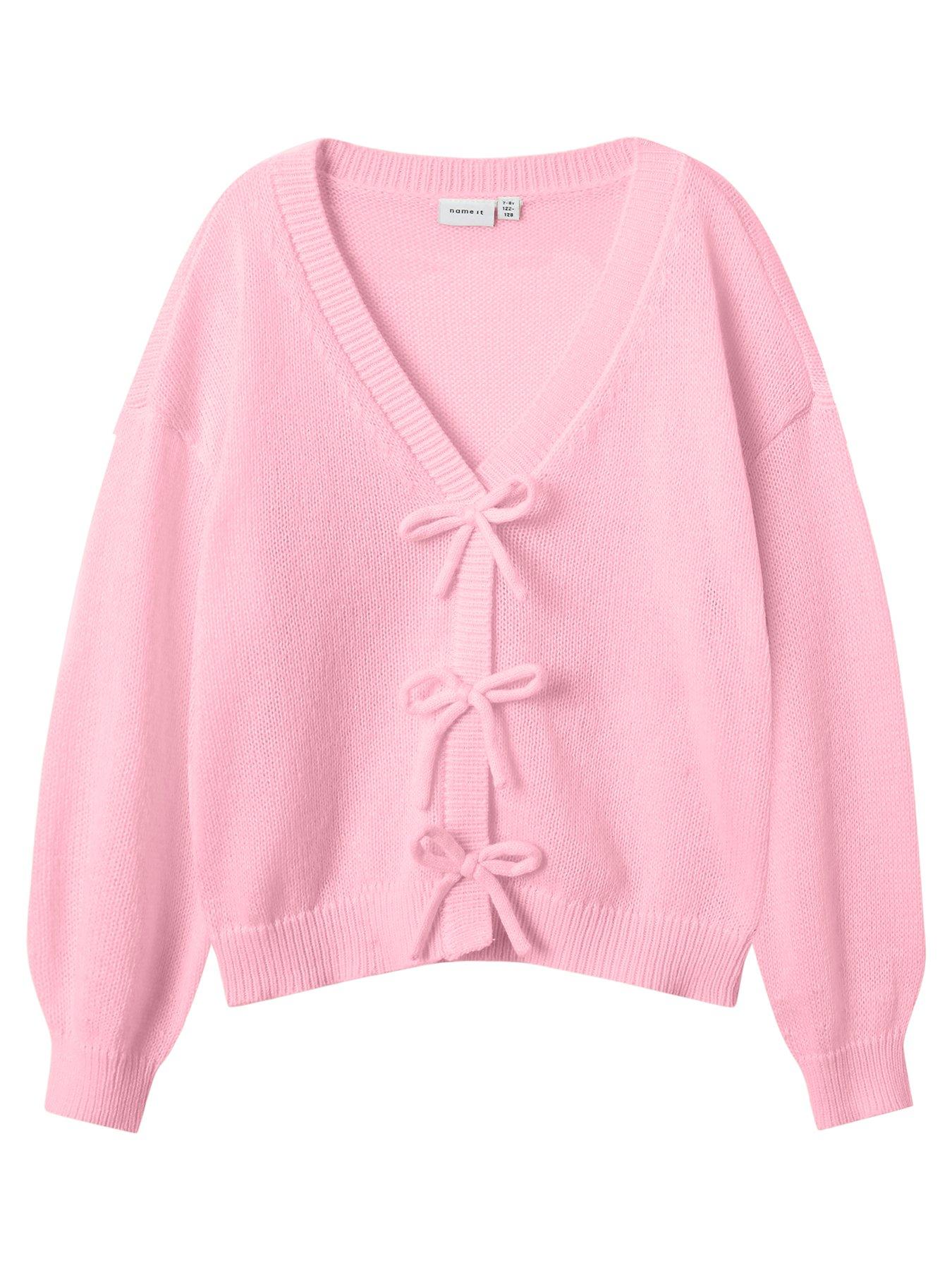 name-it-girls-knitted-bow-cardigan-orchid-pink