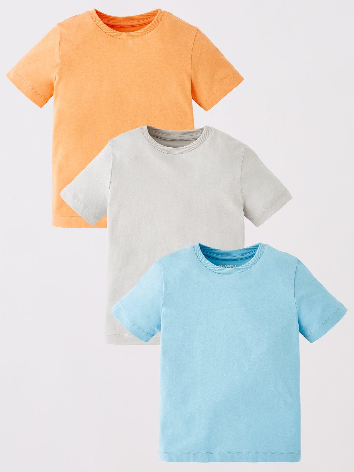 Everyday Boys 3 Pack Short Sleeve Bright T-Shirts - Multi