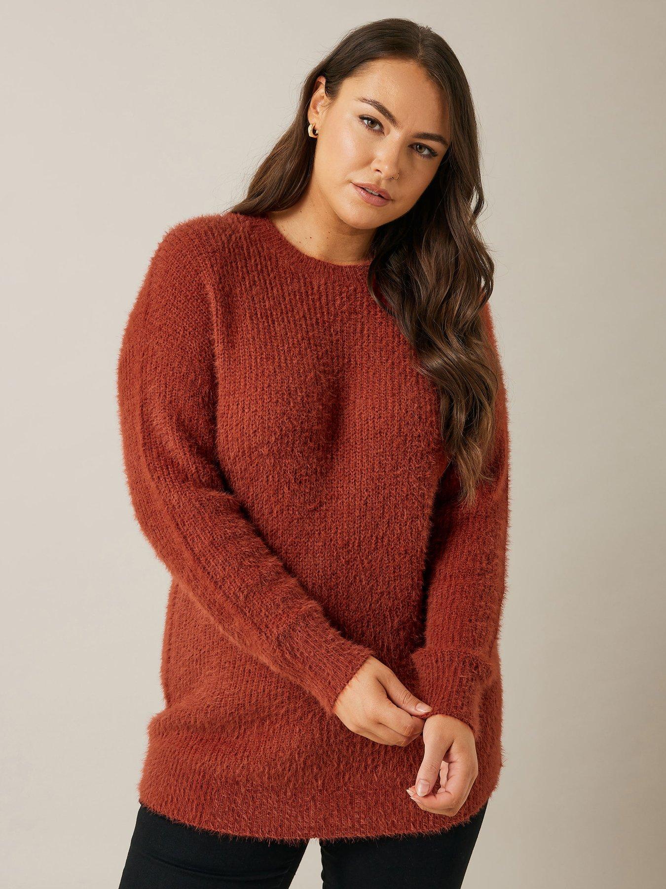 evans-cat-feather-jumper-orange