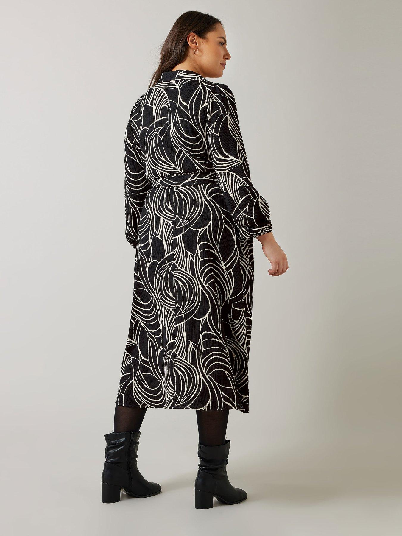 evans-linear-print-jersey-crepe-dressstillFront