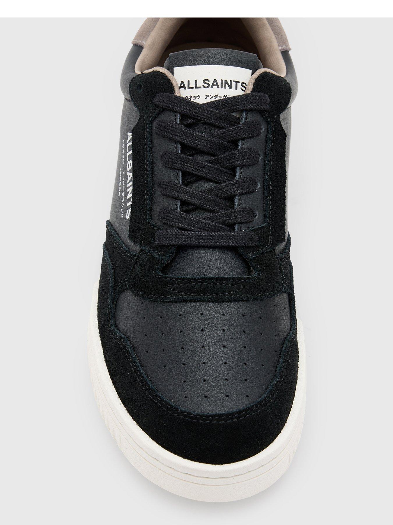 Image 4 of 5 of AllSaints Allsaints Regan Low Top Trainers - Black