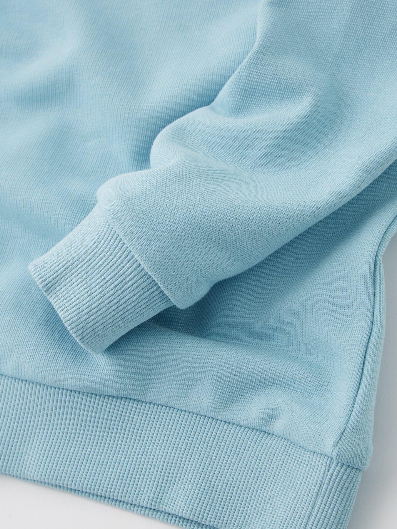 Image 3 of 4 of Everyday Boys Crew Sweat Top And Short Set  - Blue