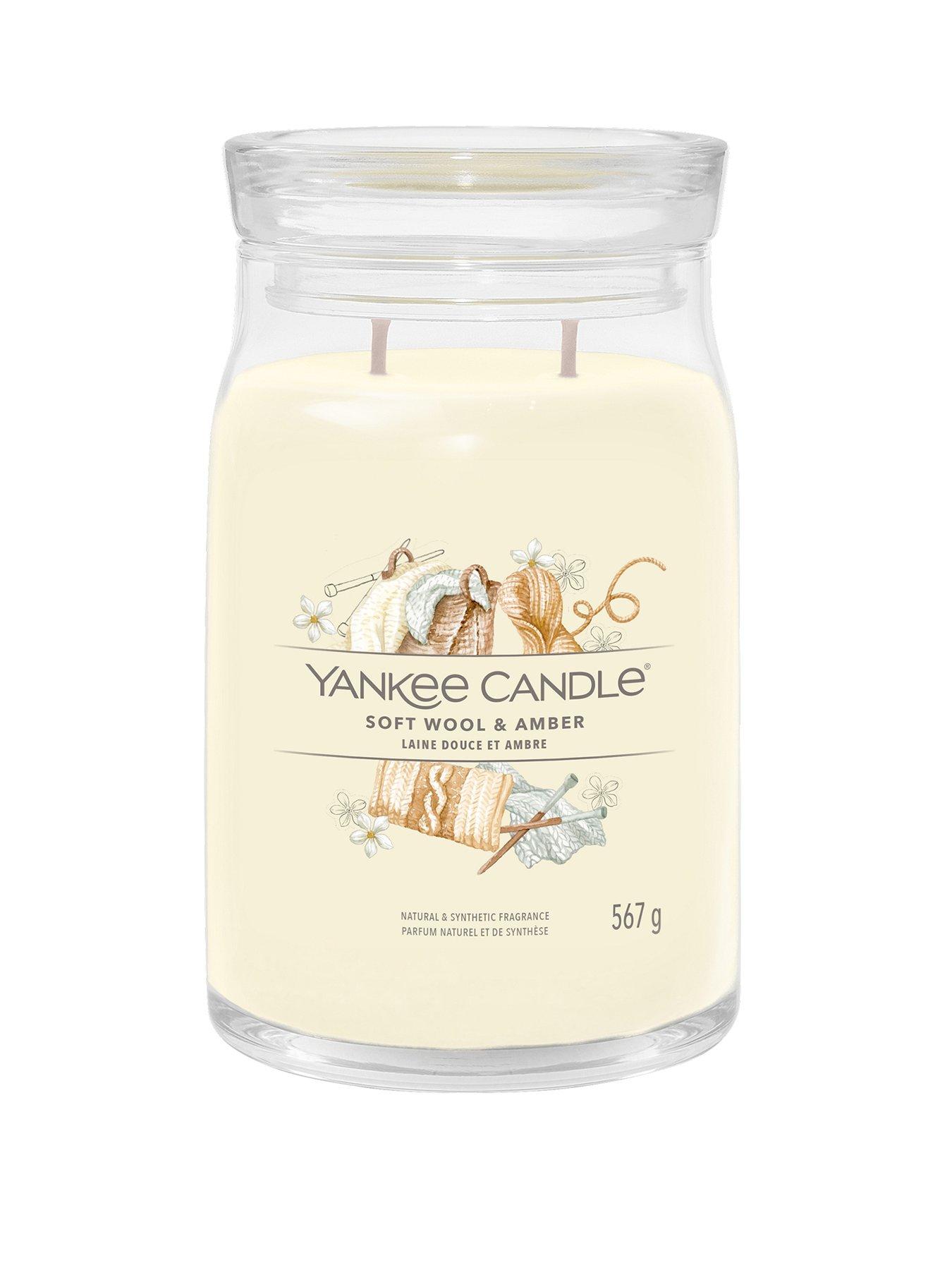 Image 1 of 3 of Yankee Candle Signature Collection Large Jar Candle &ndash; Soft Wool and Amber