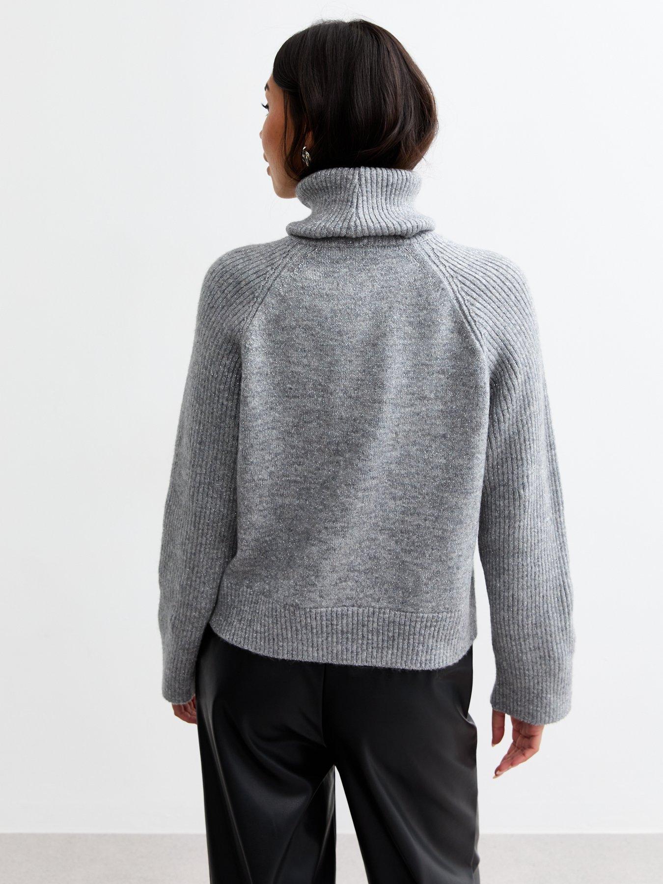 new-look-grey-ribbed-sparkle-knit-roll-neck-jumperstillFront