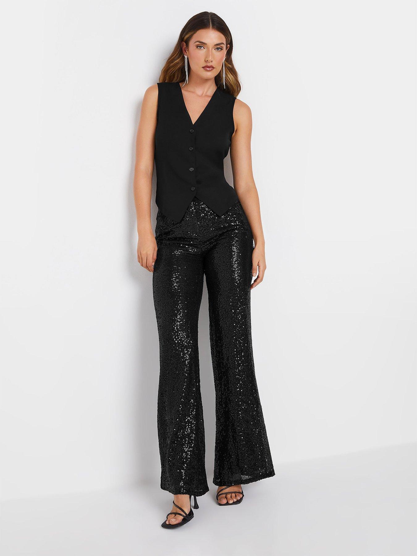 long-tall-sally-tall-sequin-kickflare-trouser-36-blackback