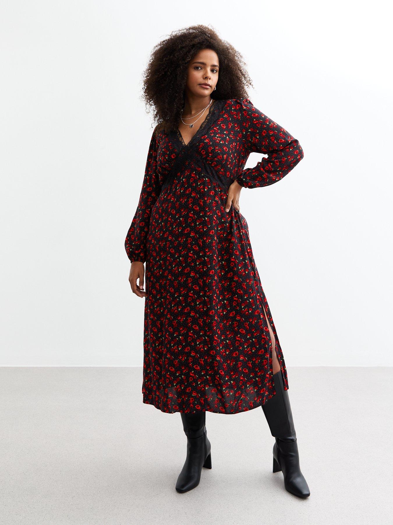 new-look-curves-red-lace-trim-midi-dress-rose-printfront