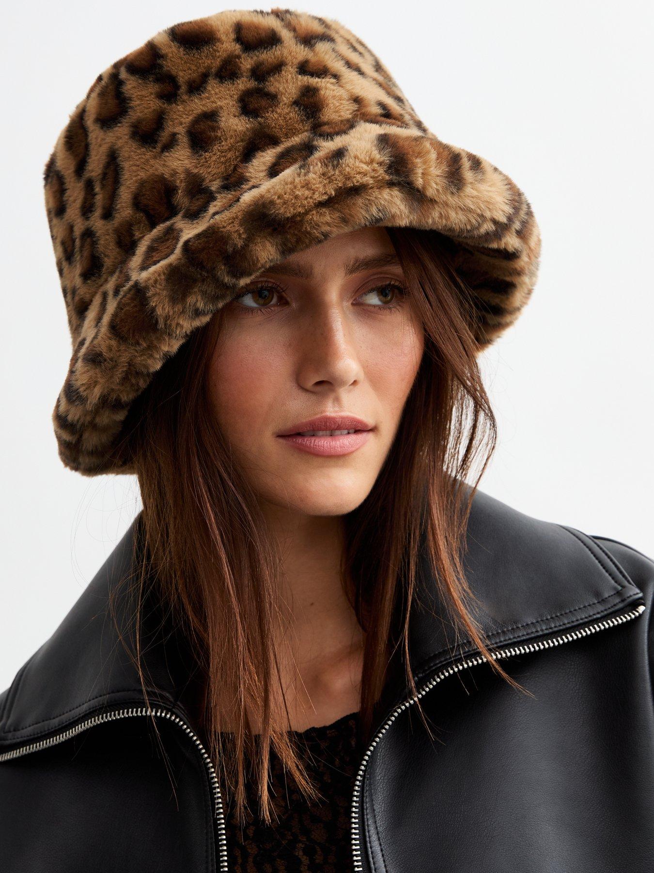 new-look-brown-leopard-print-faux-fur-bucket-hatstillFront