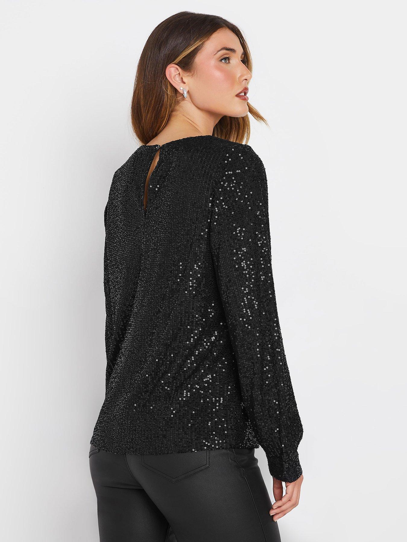 long-tall-sally-tall-sequin-v-neck-long-sleeve-topstillFront