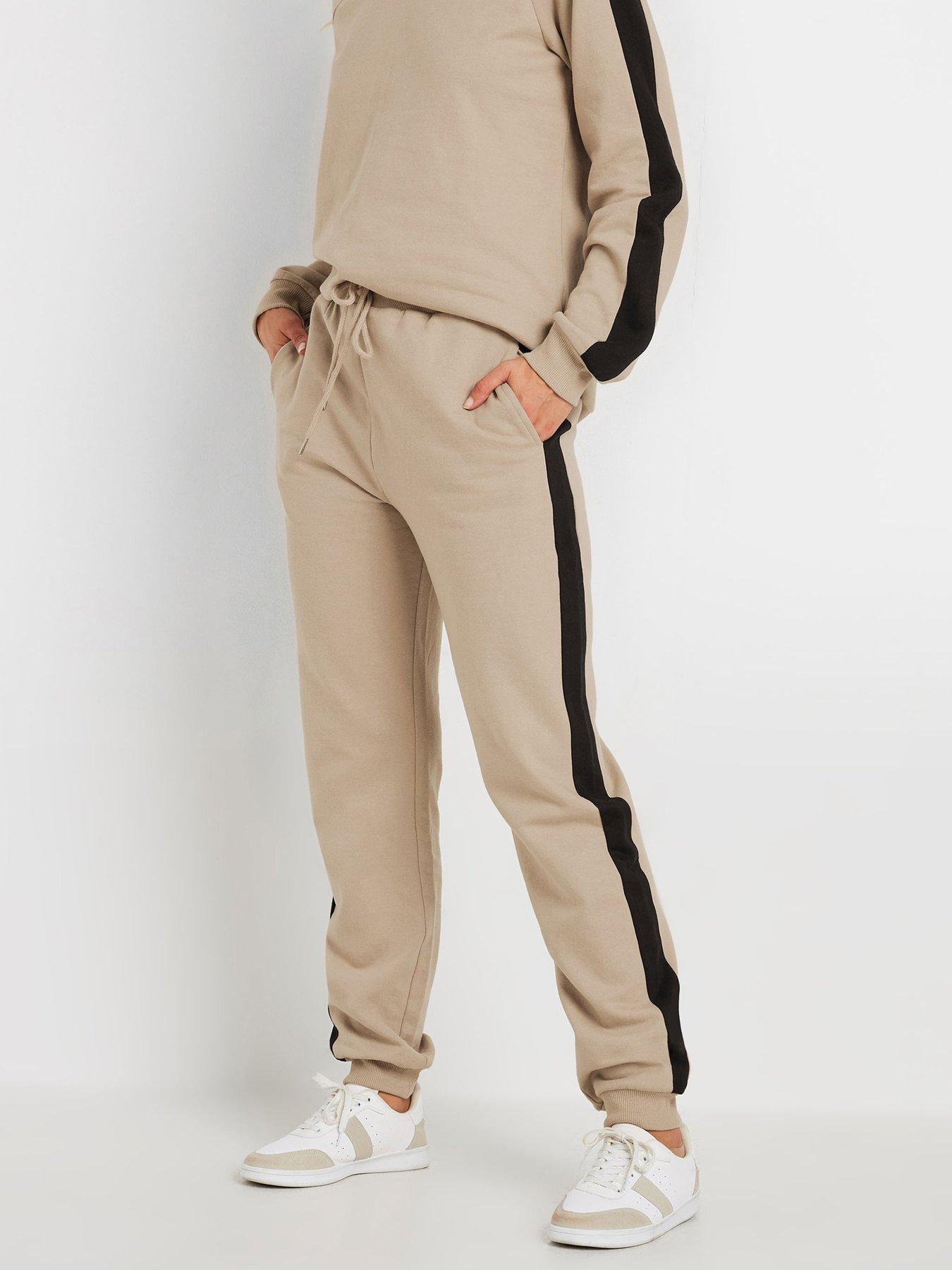 long-tall-sally-side-stripe-cuffed-jogger-34-grey