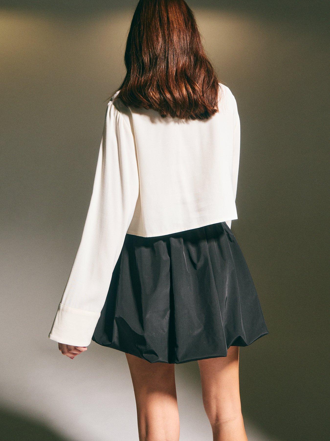 new-look-taffeta-puff-mini-skirt-blackstillFront