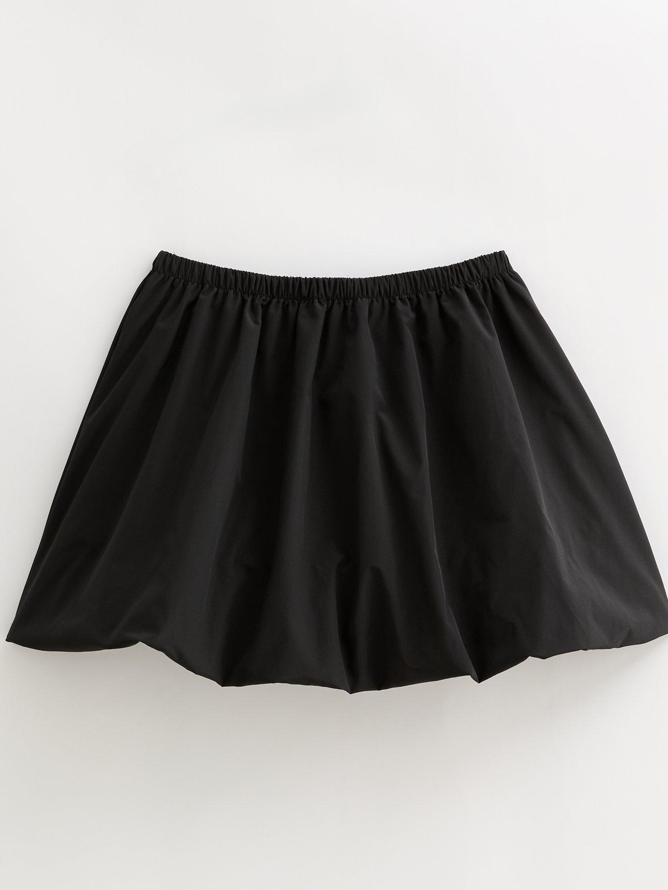 new-look-taffeta-puff-mini-skirt-blackdetail