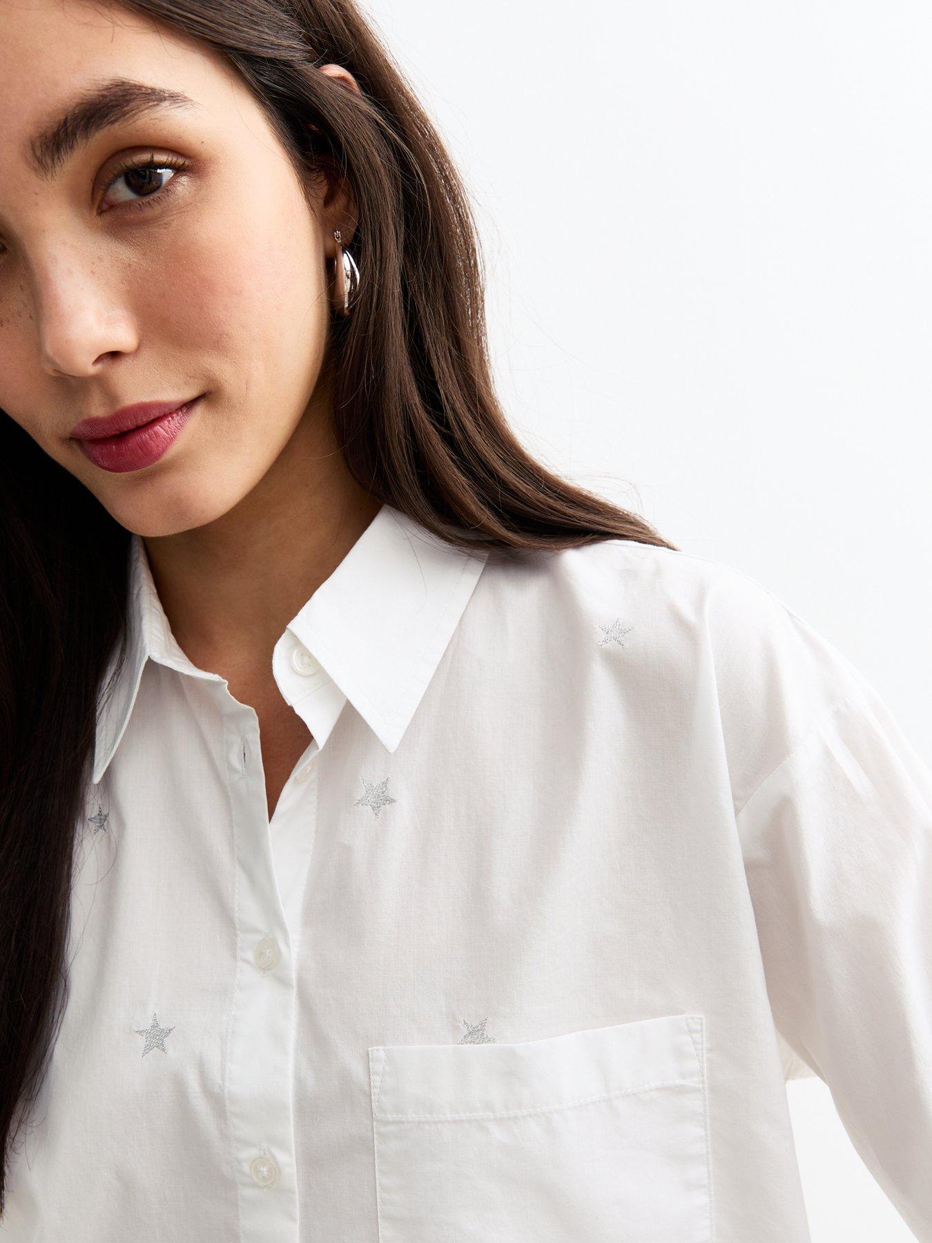 new-look-star-embroidered-poplin-shirt-whiteoutfit