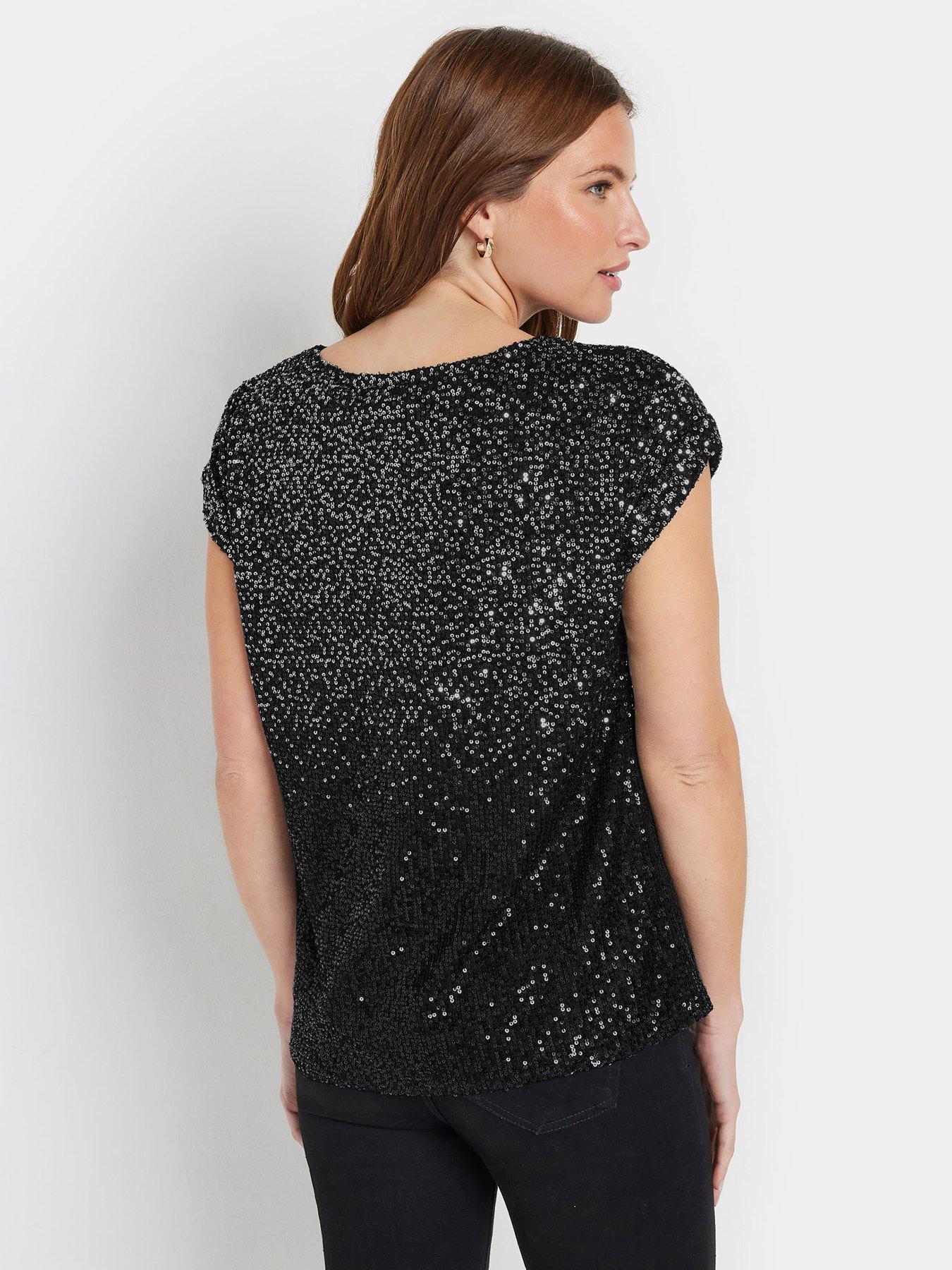 mco-ombre-sequin-cap-sleeve-top-silverstillFront