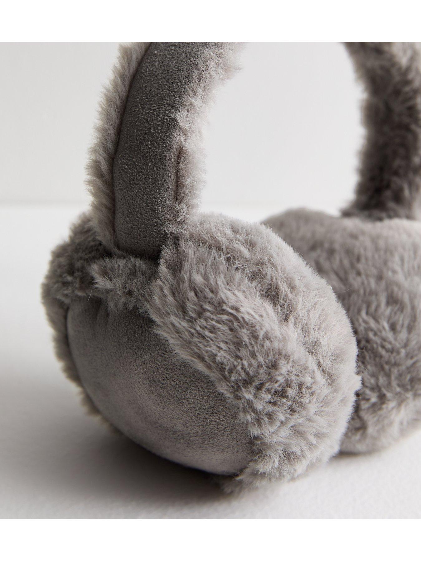 new-look-grey-faux-shearling-adjustable-headband-earmuffsback