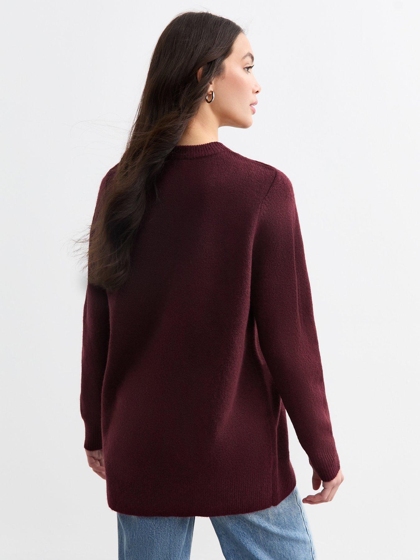 new-look-crew-neck-knit-jumper-burgundystillFront