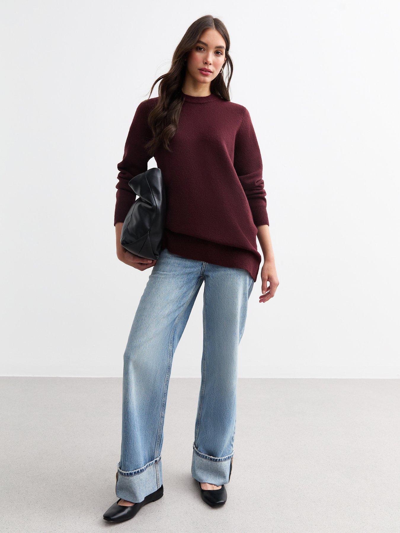 new-look-crew-neck-knit-jumper-burgundyback