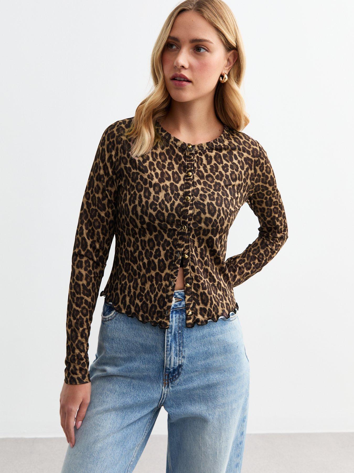 new-look-brown-leopard-print-jersey-cardigan